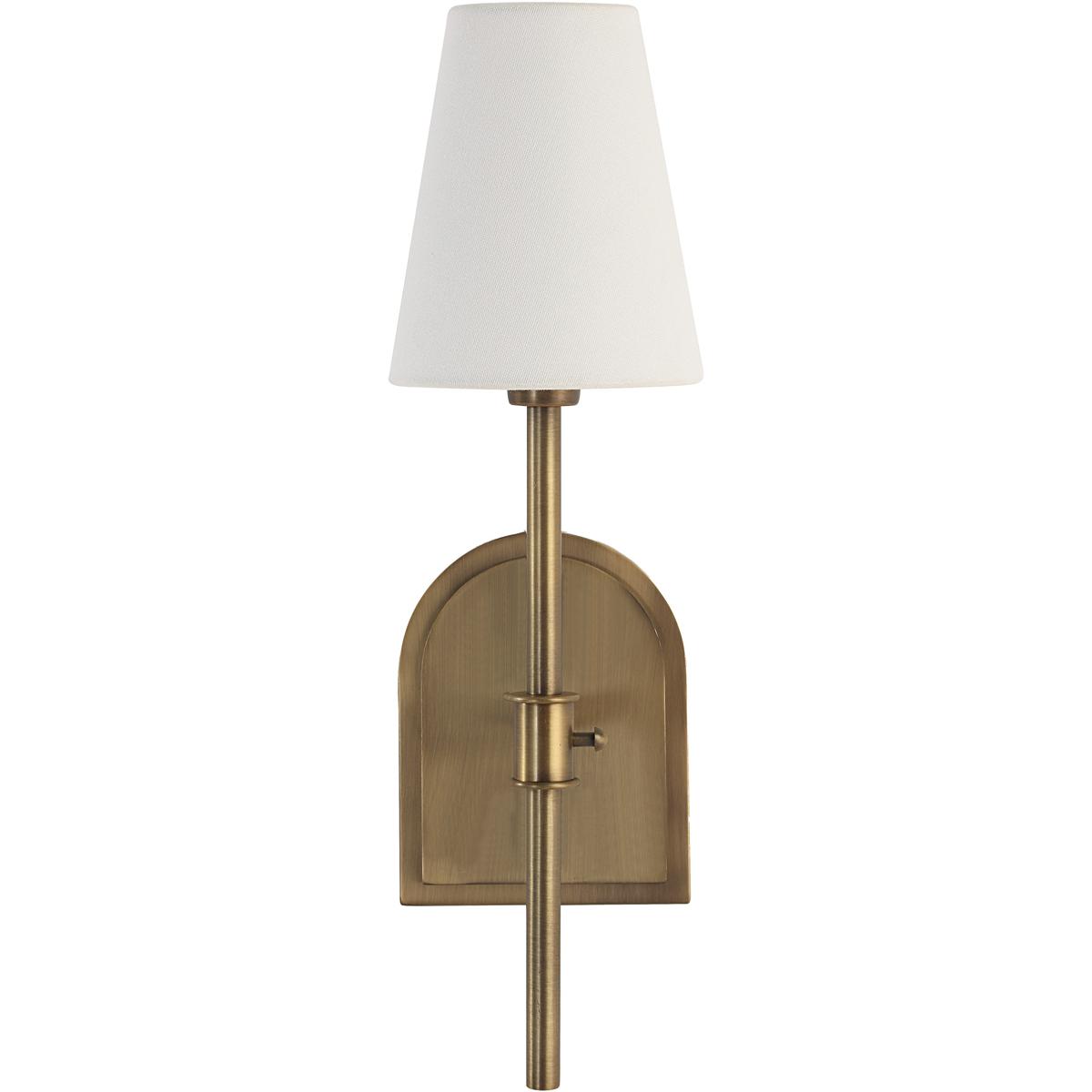 Montreux 1-Light Plated Dark Antique Brushed Brass Wall Sconce