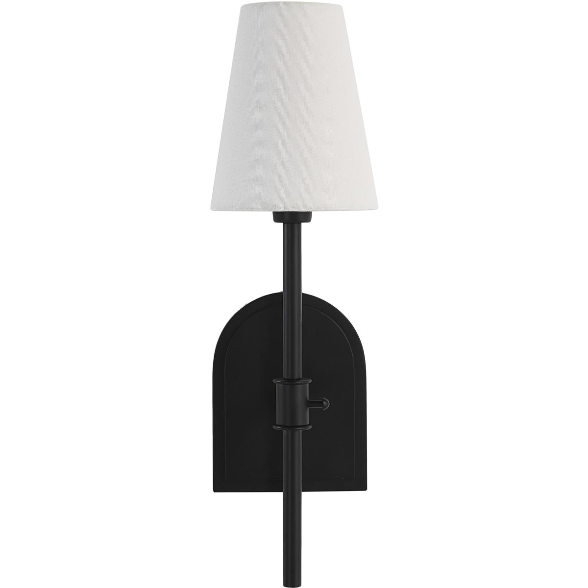 Mililani 1-Light Powder Coated Matte Black Wall Sconce