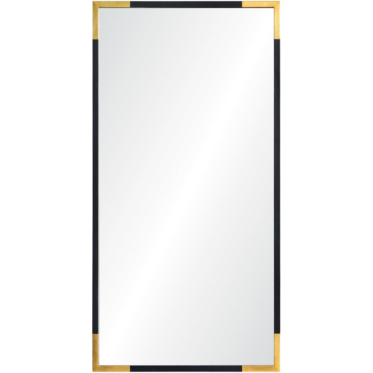Renwil MT1831 Osmond 60 X 30 inch Gold and Black Wall Mirror