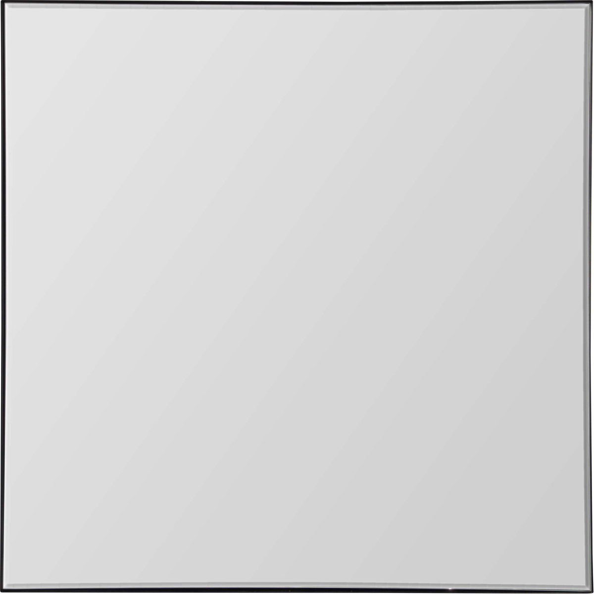 Renwil MT2097 Greer 35.5 X 35.5 inch Black Wall Mirror, Medium Square