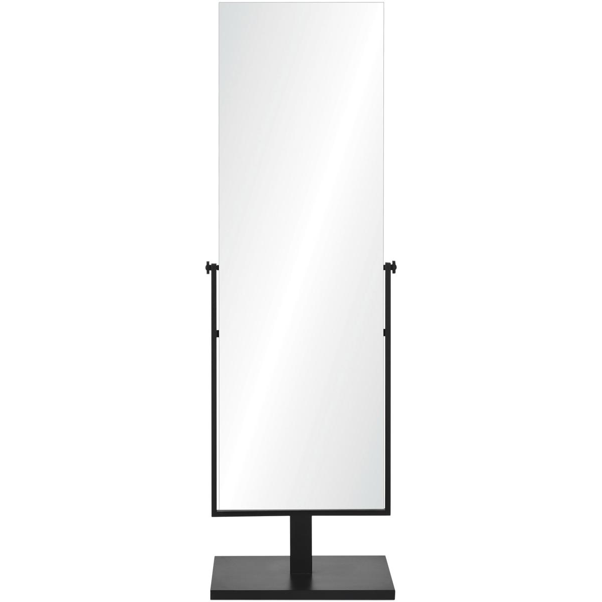 Renwil MT2540 Samira 61 X 20 inch Clear and Matte Black Floor Mirror