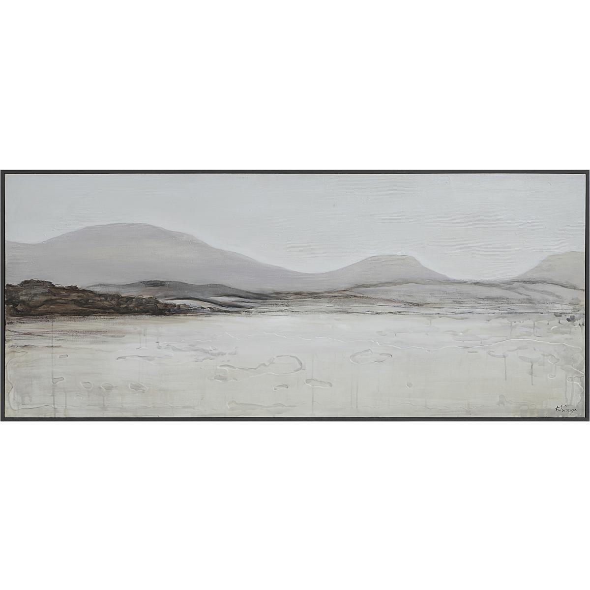 Renwil OL2175 Campania White and Grey and Beige and Brown Canvas Art