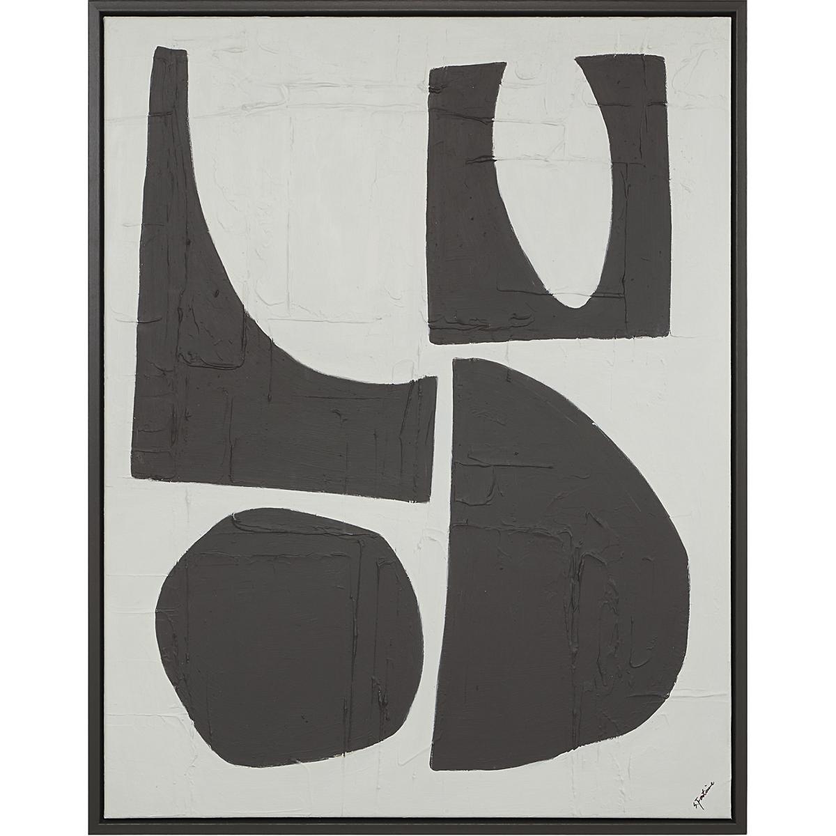 Renwil OL2186 Castagno Painted Dark Brown Canvas Art
