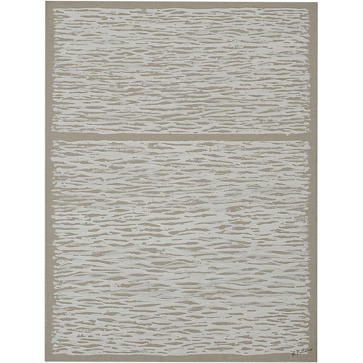 Renwil OL2170 Chiari White and Beige Canvas Art
