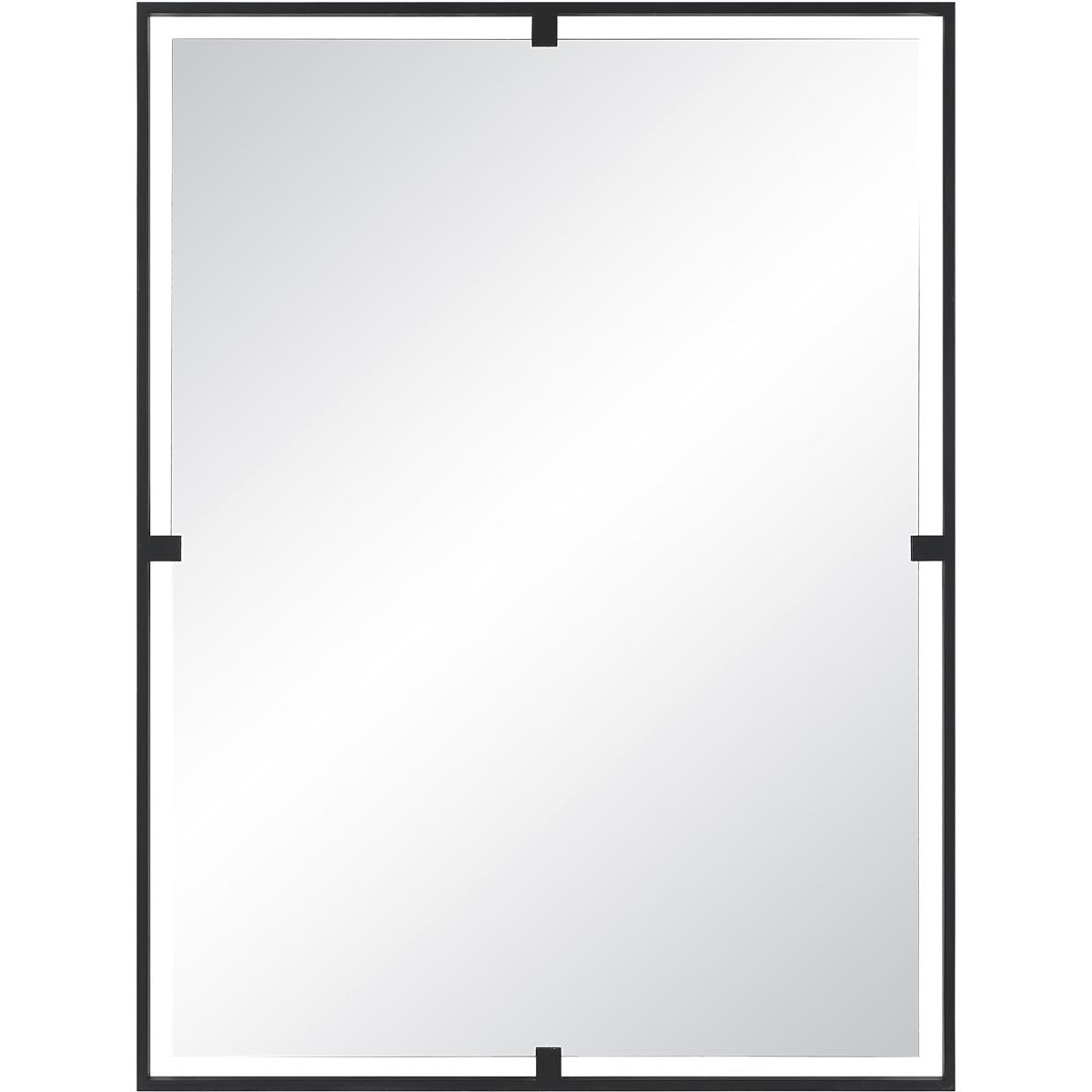 Renwil MT2669 Marco 40 X 30 inch Matte Black Wall Mirror