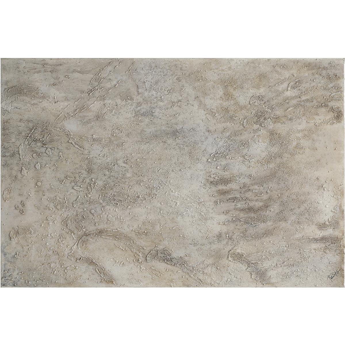 Renwil OL2158 Mann Beige and White and Grey Canvas Art