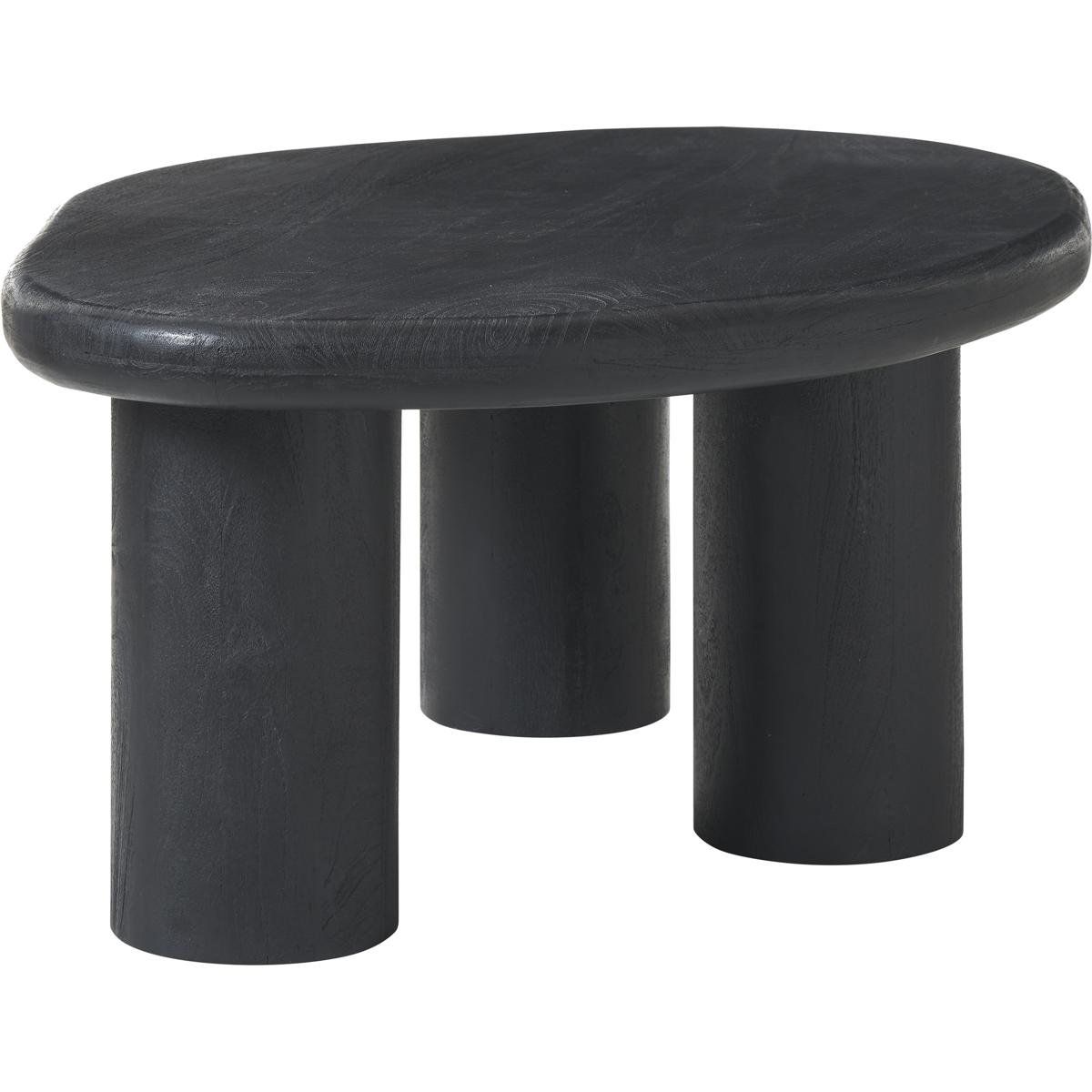 Rowe Wood Matte Black Coffee Table