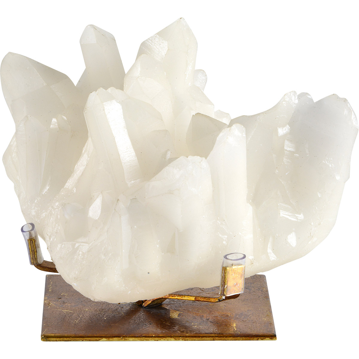 Ren Wil Broomfield 8.5" Decorative Geode Statue - White