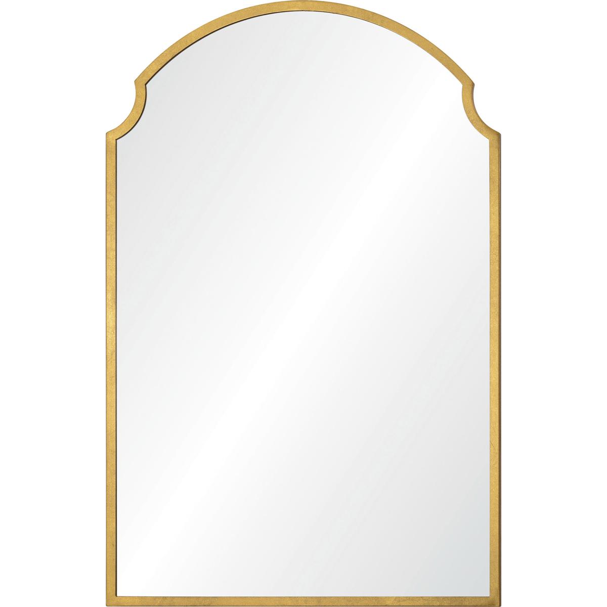 Esai Arched Wall Mirror - Gold Leaf | Dressing Mirror, Vanity Mirror - Yellow - Functional, Aesthetic