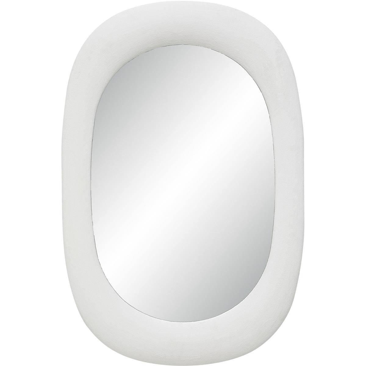 Renwil MT2768 Galera 45 X 30 inch White Stucco Wall Mirror