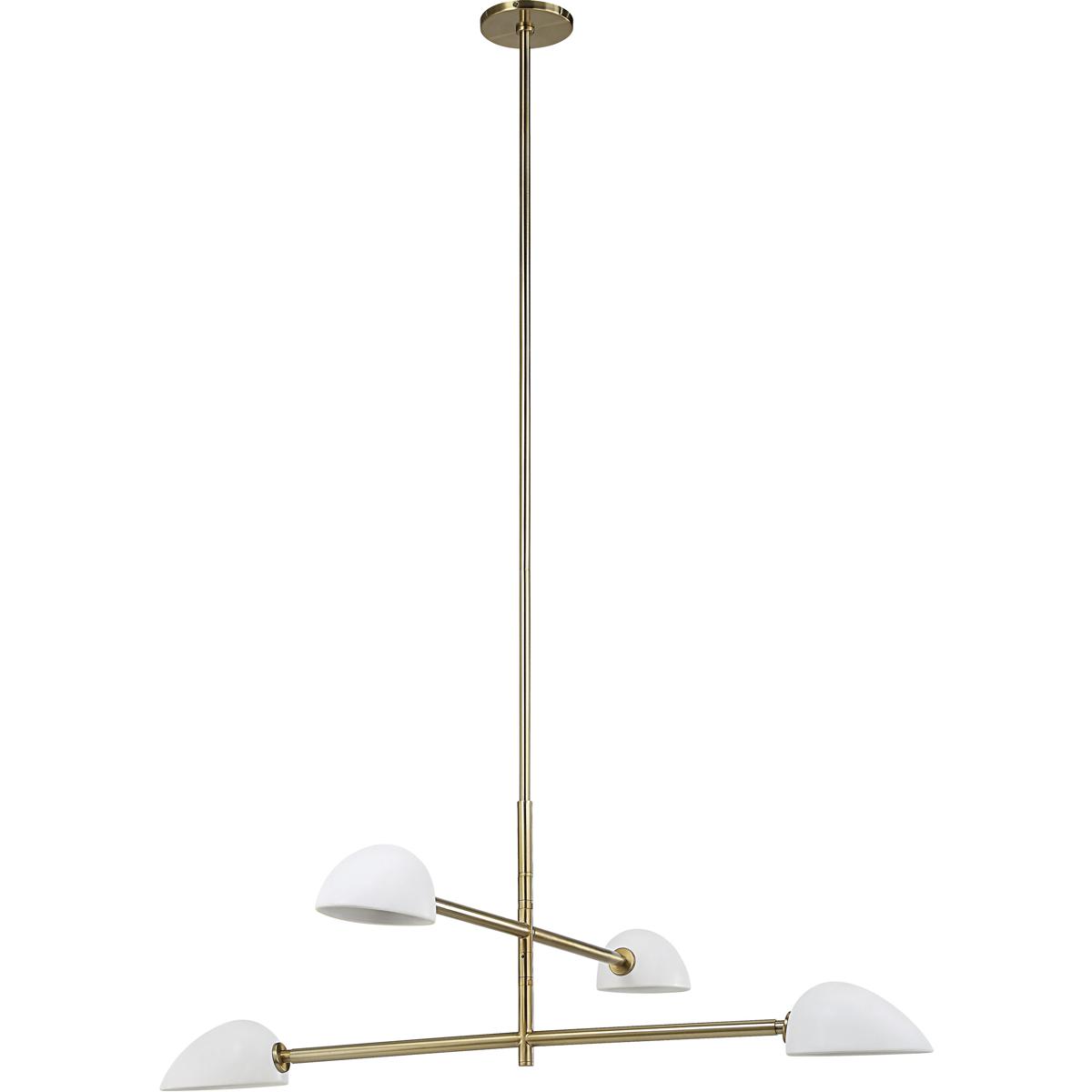 Renwil LPC4473 Tulla 4 Light 40 inch Champagne Chandelier Ceiling Light