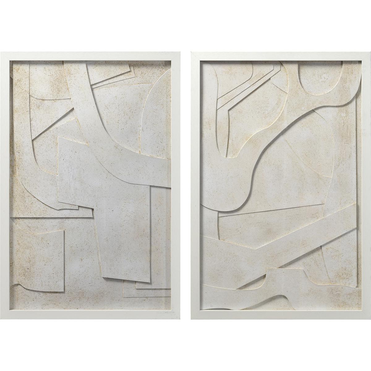 Renwil W6703 Pathfinder Stained Wall Art, Set of 2