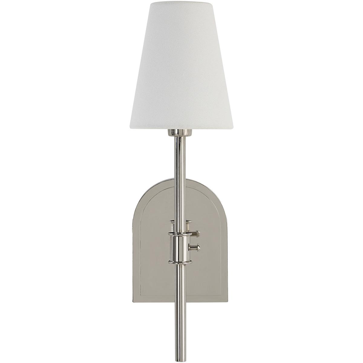 Nowra 1-Light Plated Polished Nickel Wall Sconce
