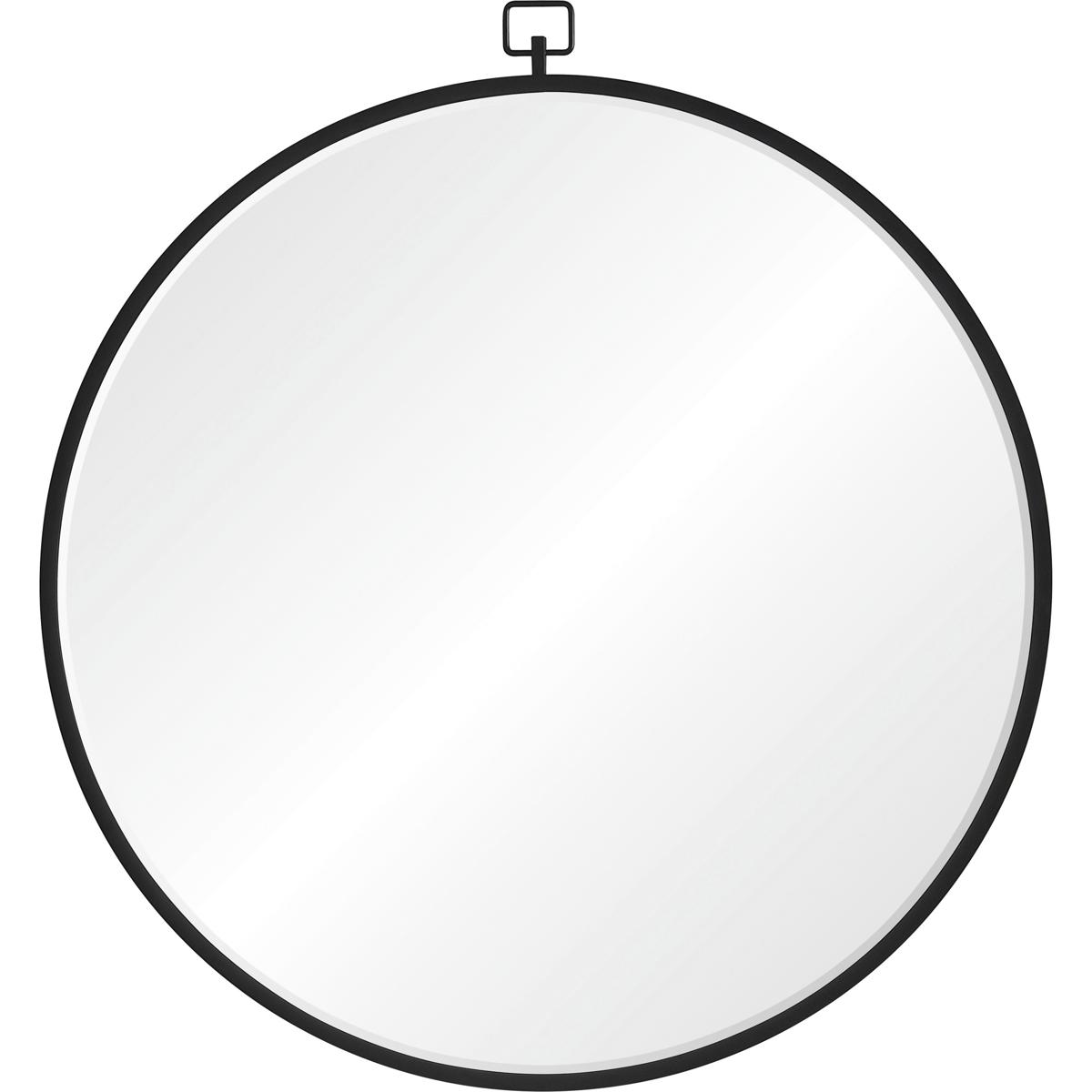 Renwil MT2463 Rayden 38.5 X 36 inch Matte Black Wall Mirror