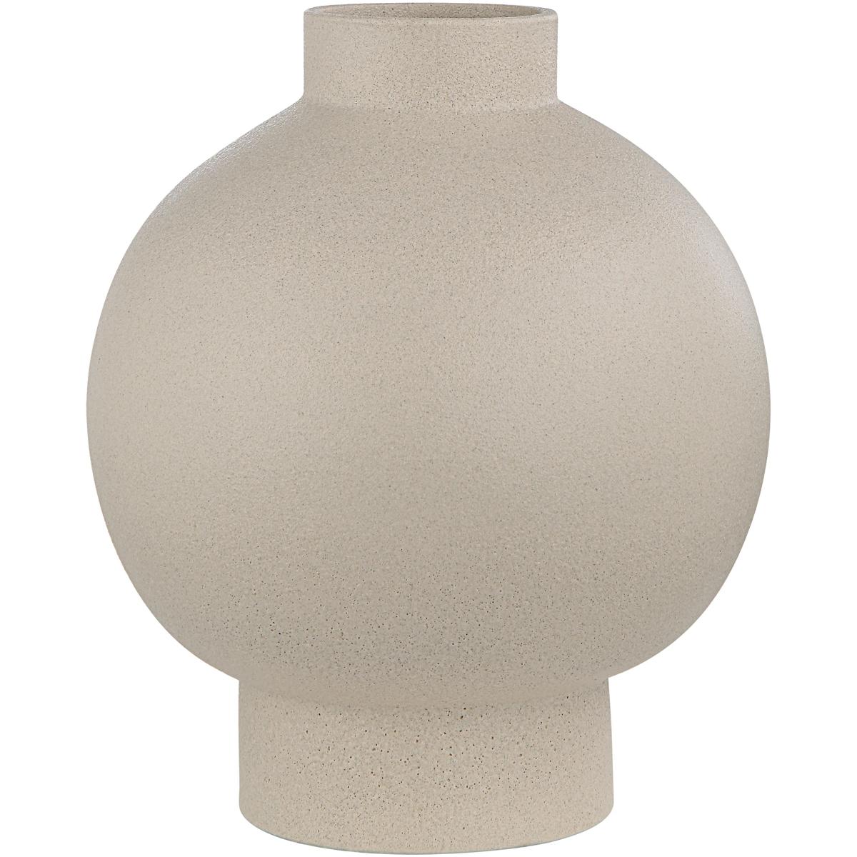 Ren Wil Lamoureux 12" Decorative Vase - Textured Matte Ivory
