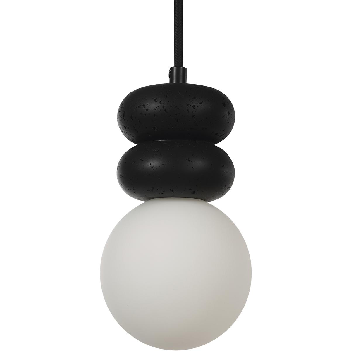 Solene 1-Light Painted Matte Black Globe Mini Pendant