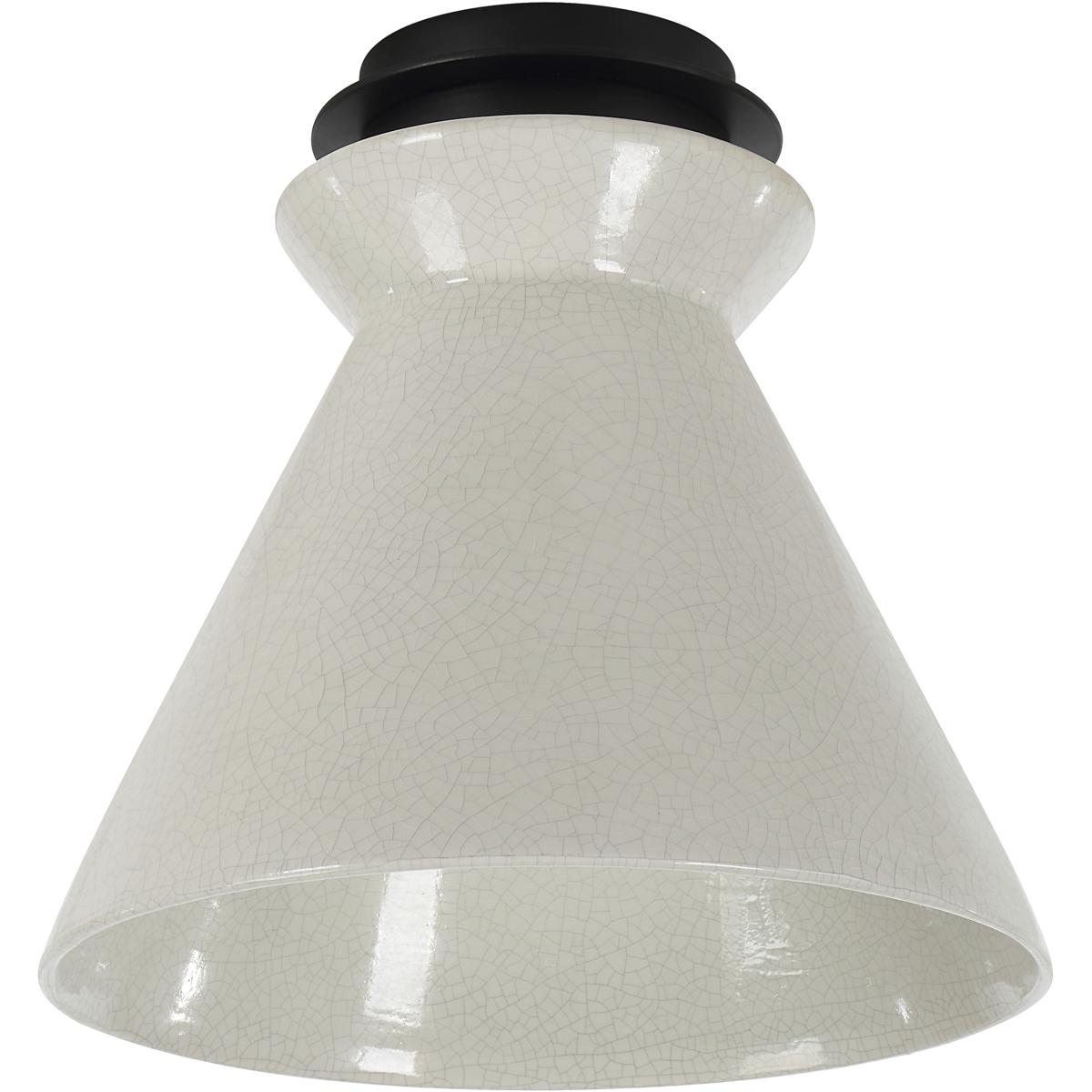 Renwil LPC4505 Sebastian 1 Light 12.25 inch Crackel White Flush Mount Ceiling Light