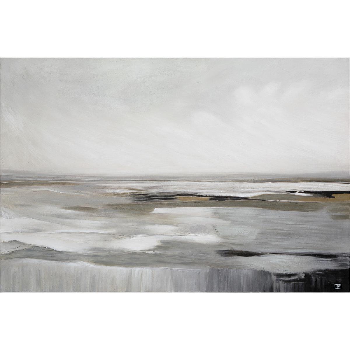 Renwil OL2189 Arnar Grey/Beige/Black Canvas Art