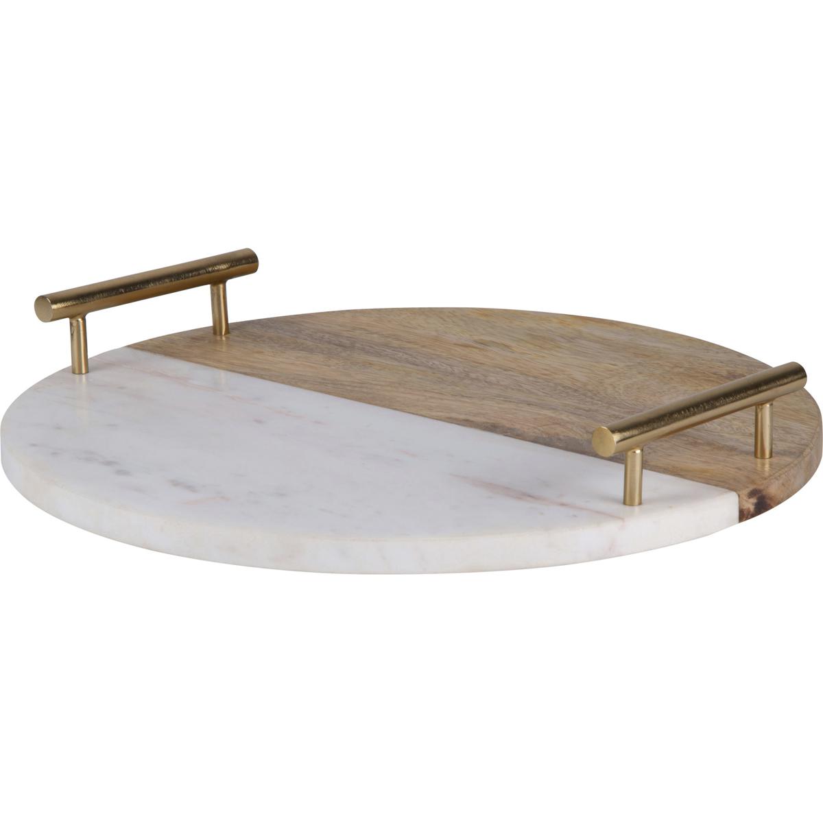 Renwil STA759 Dinova Antique Brass Tray