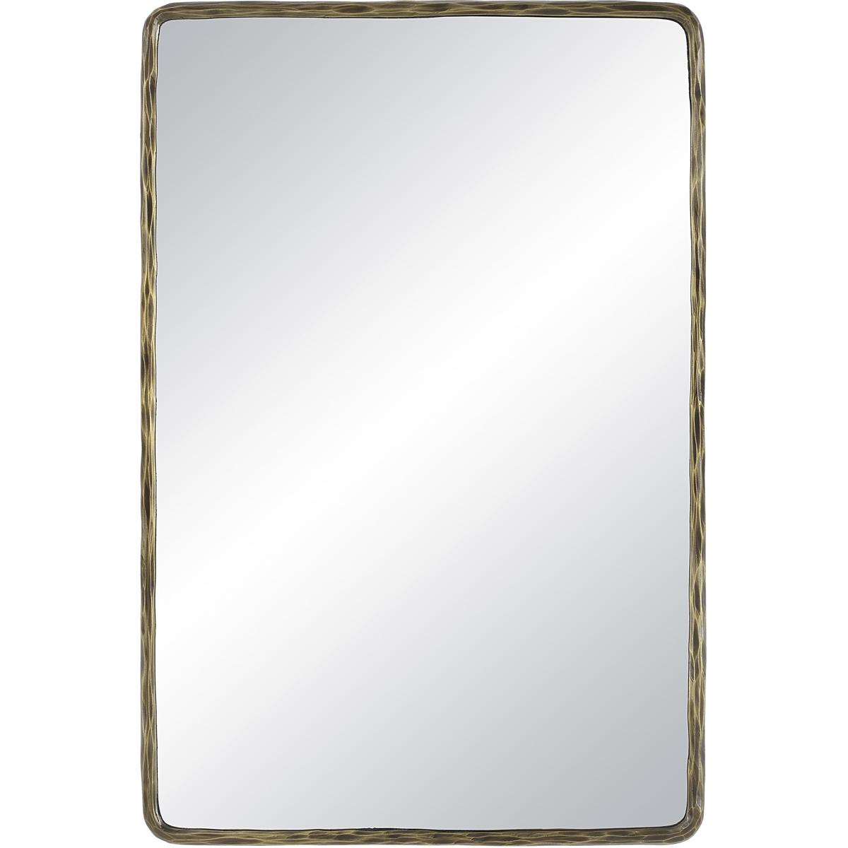 Renwil MT2675 Ivory 36 X 24 inch Dark Antique Brushed Brass Wall Mirror