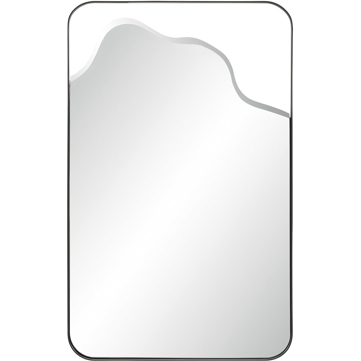 Renwil MT2779 Heron 40 X 24 inch Matte Black Wall Mirror