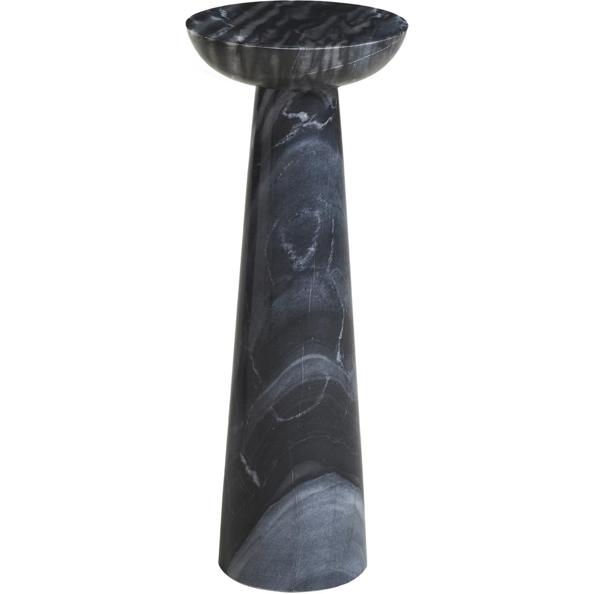 Renwil TA549A Mercura 22 X 8 inch Black Marble Side Table