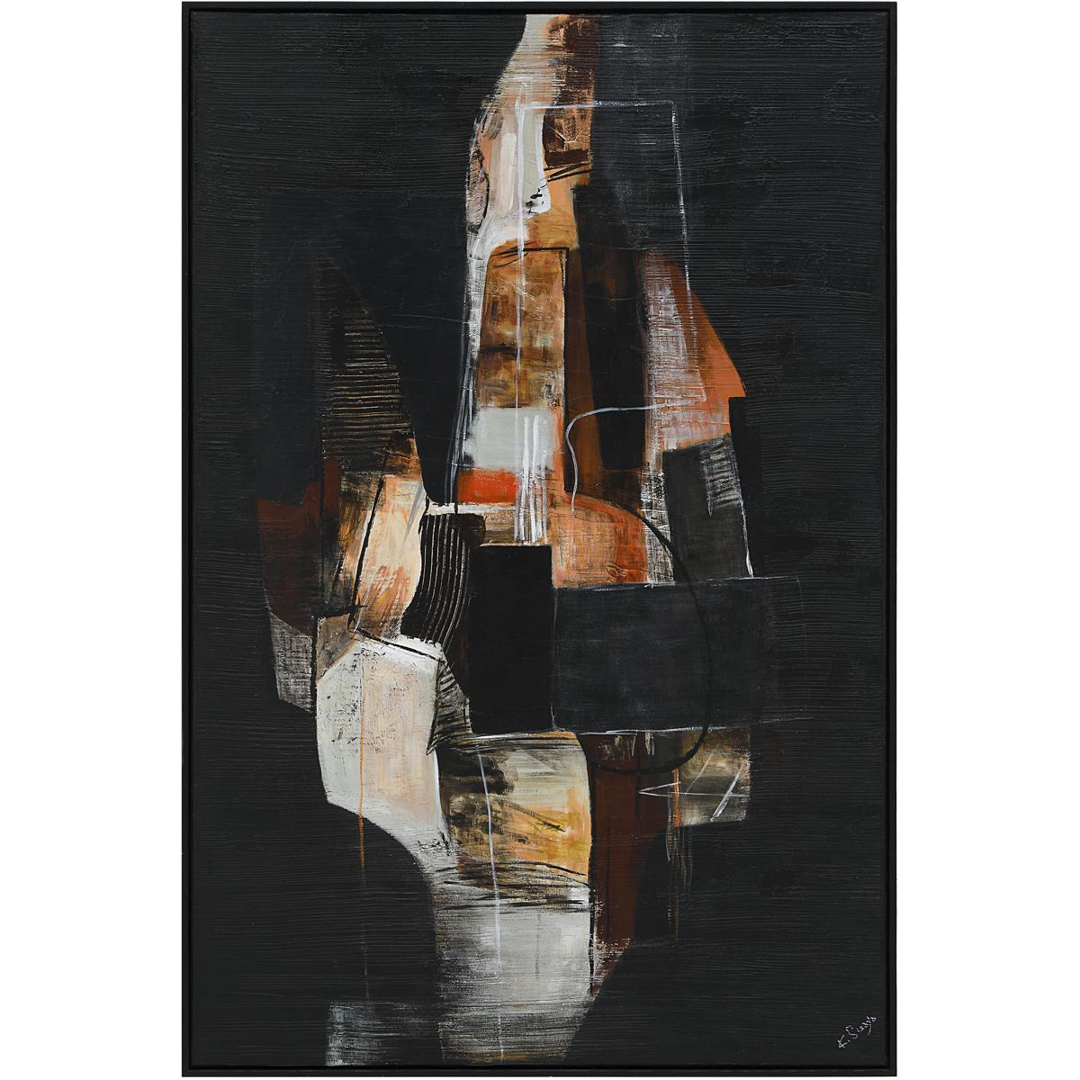 Renwil OL2272 Nocturne Multicolor and Black Canvas Art