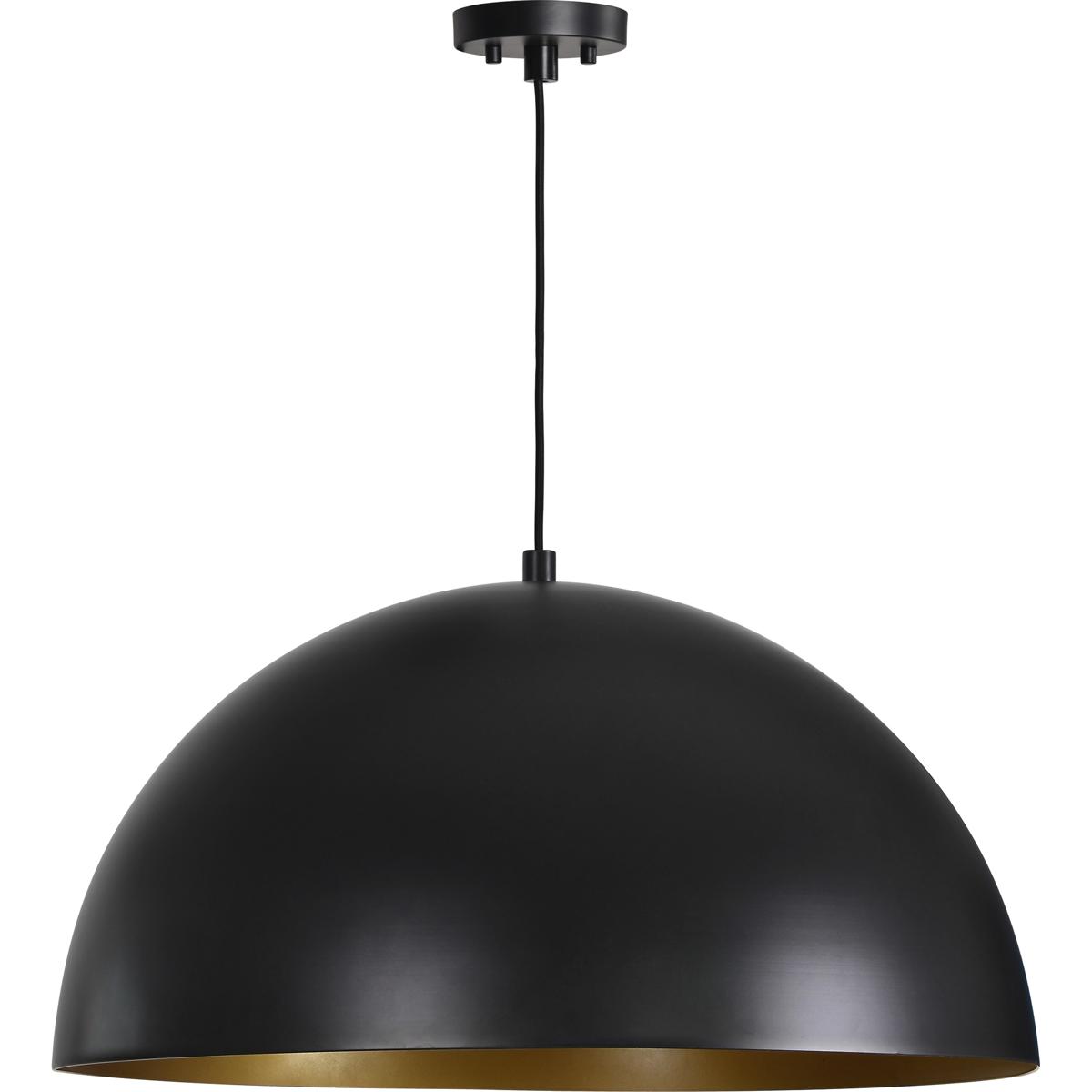 Renwil LPC4429 Sina 1 Light 27.5 inch Matte Black and Matte Gold Pendant Ceiling Light