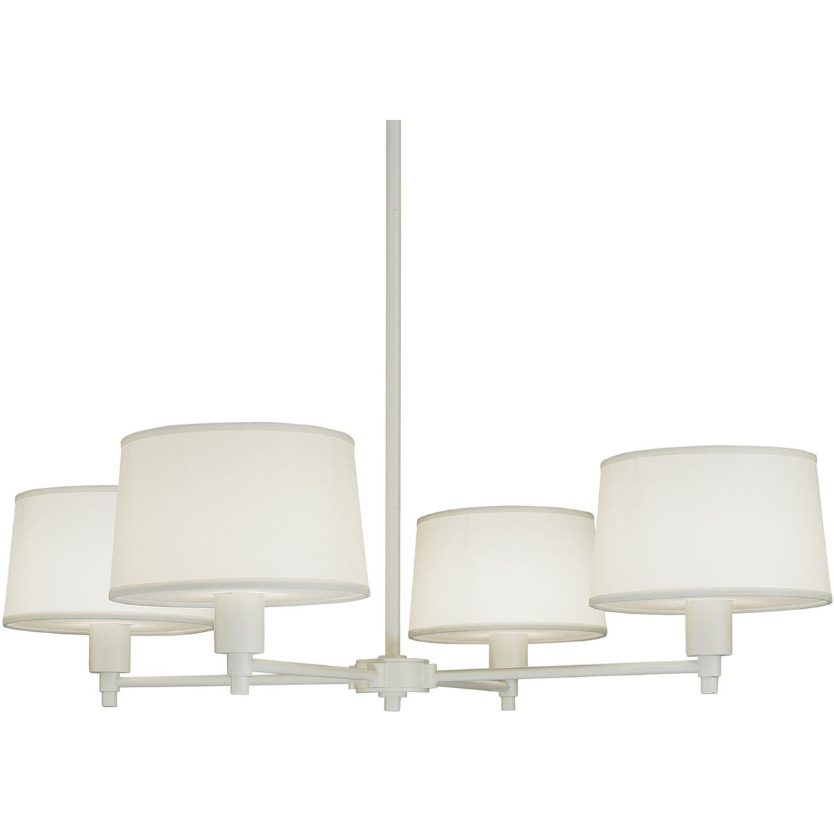 Robert Abbey 1807 Real Simple 4 Light 35 inch Stardust White Powder Coat Chandelier Ceiling Light