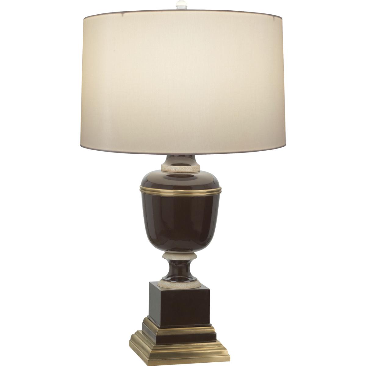 Robert Abbey 2506X Annika 24 inch 60 watt Chocolate Accent Lamp Portable Light in Cloud Cream Silk