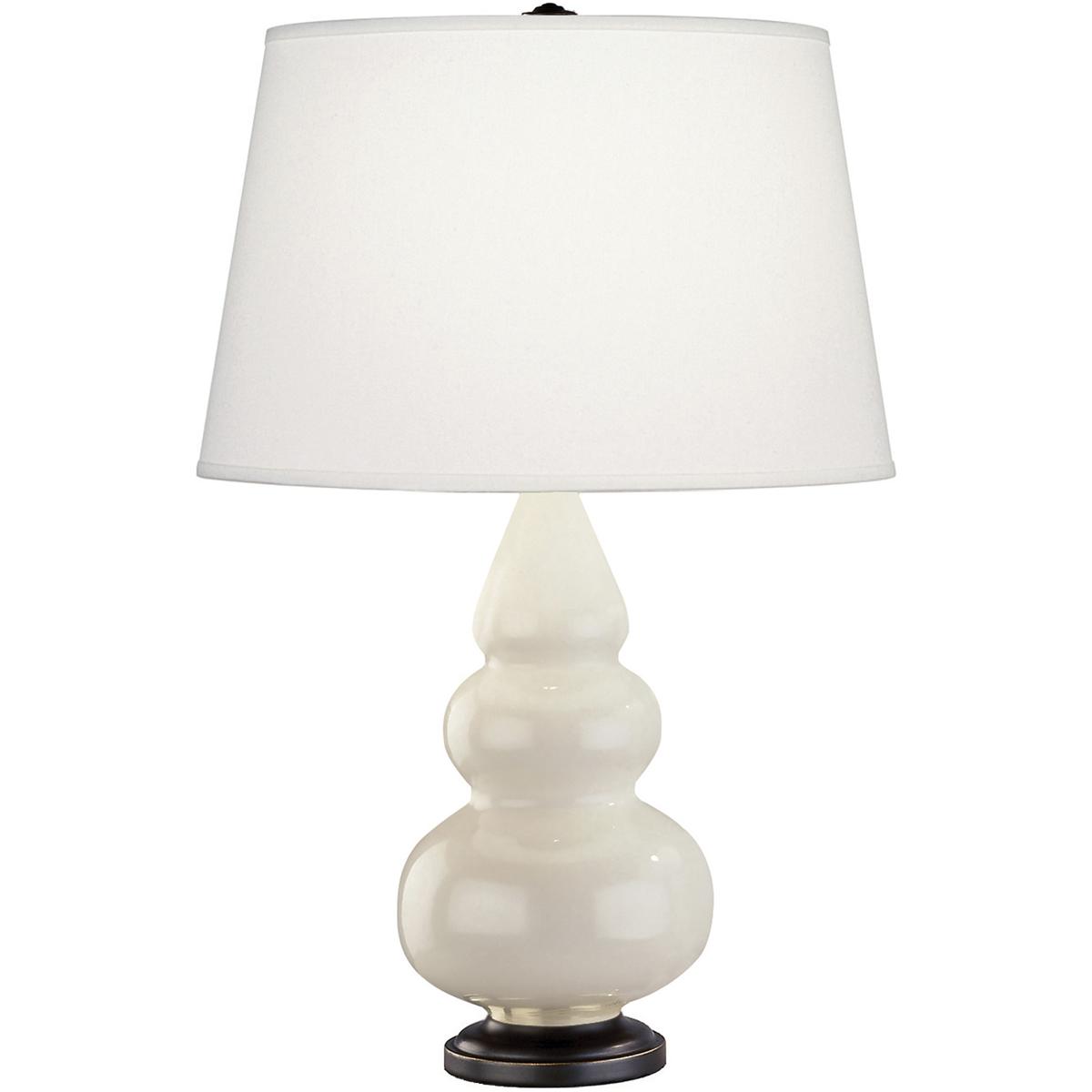 Robert Abbey 274X Small Triple Gourd 24.38 inch 150 watt Bone Accent Lamp Portable Light in Deep Patina Bronze