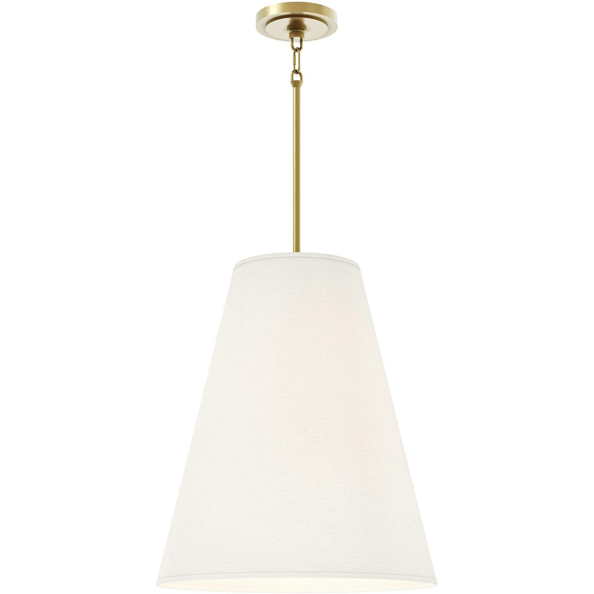 Lighting New York 494 Robert Abbey Chrissy 4 Light 18 inch Modern Brass Island Pendant Ceiling Light in Shannon Oyster Fabric 494 Open Box