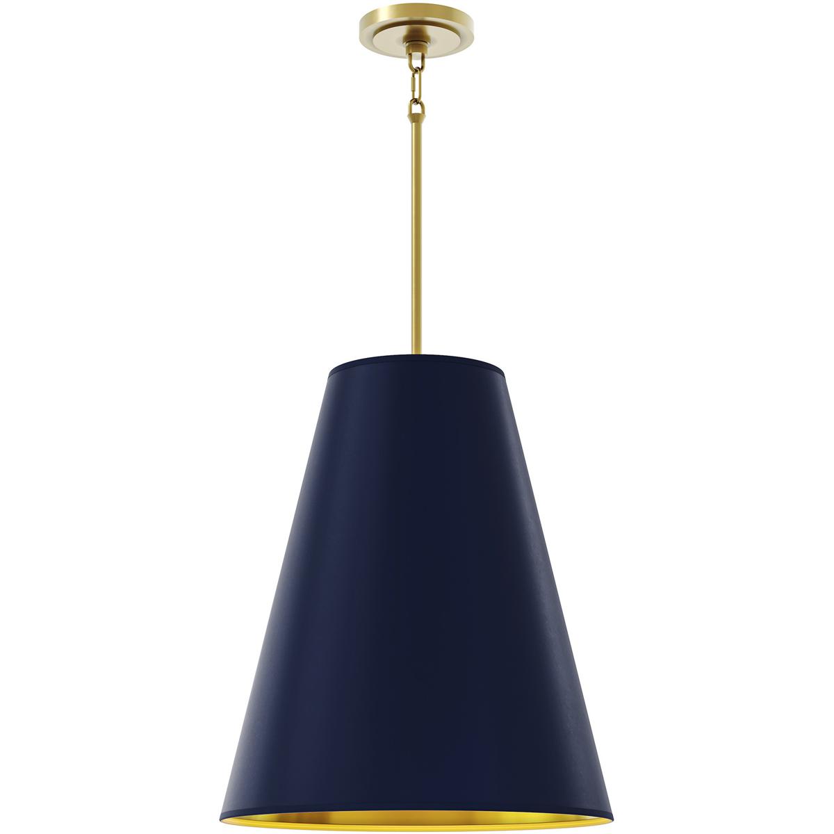Robert Abbey 494MMB Chrissy 4 Light 18 inch Modern Brass Island Pendant Ceiling Light in Matte Midnight Blue With Matte Gold