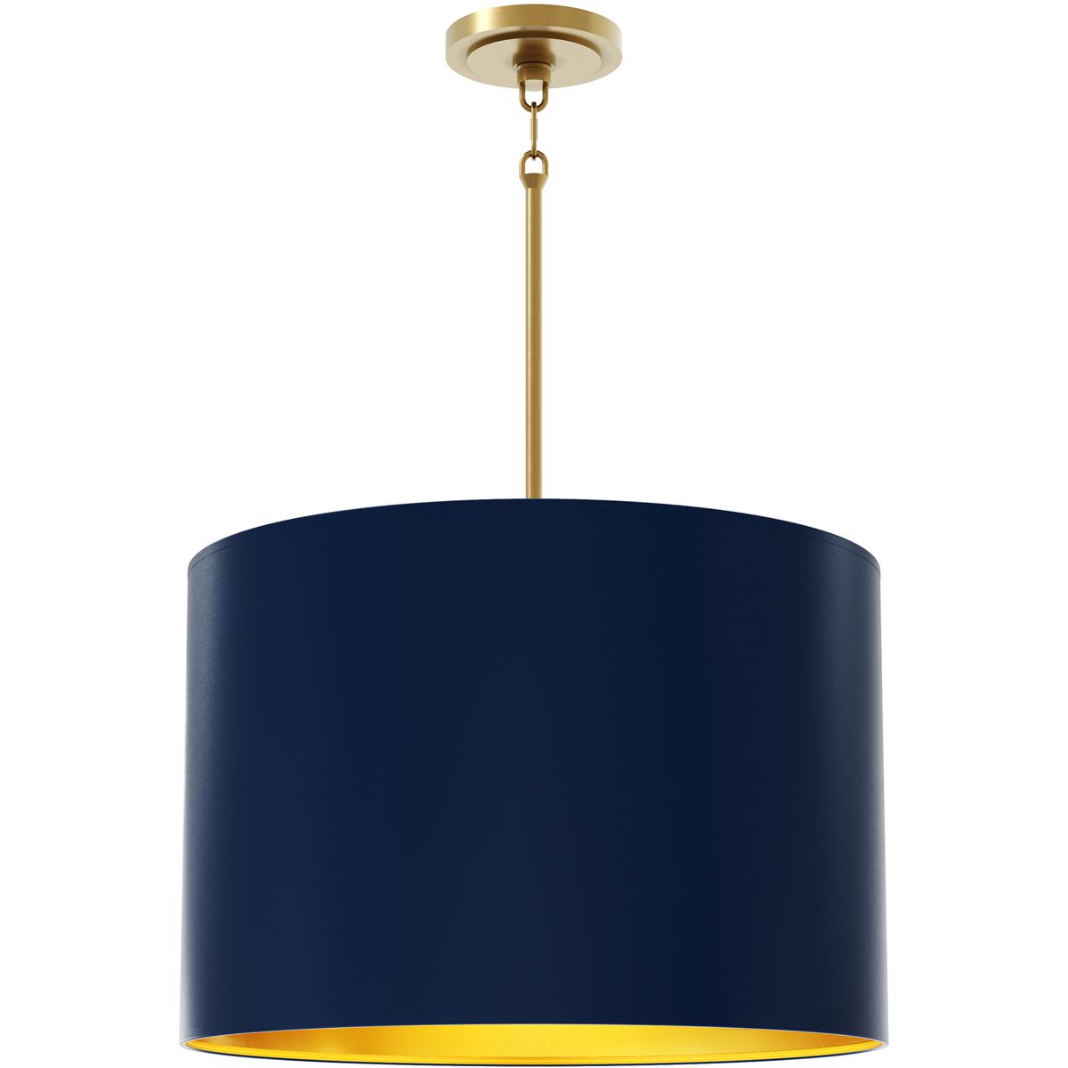 Robert Abbey 496MMB Jack 4 Light 21 inch Modern Brass Pendant Ceiling Light in Matte Midnight Blue With Matte Gold