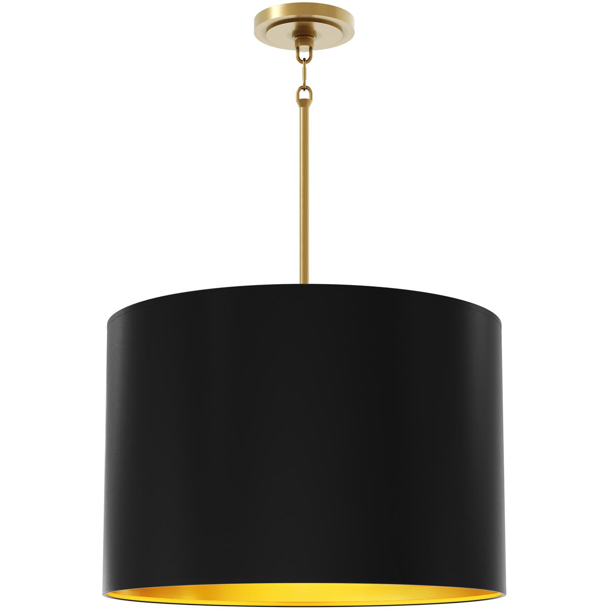 Robert Abbey 496MOS Jack 4 Light 21 inch Modern Brass Pendant Ceiling Light in Matte Obsidian With Matte Gold