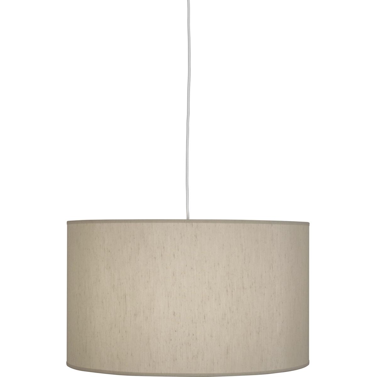 Robert Abbey B169 Elena 1 Light 25 inch Painted White Pendant Ceiling Light in Bone Dupioni