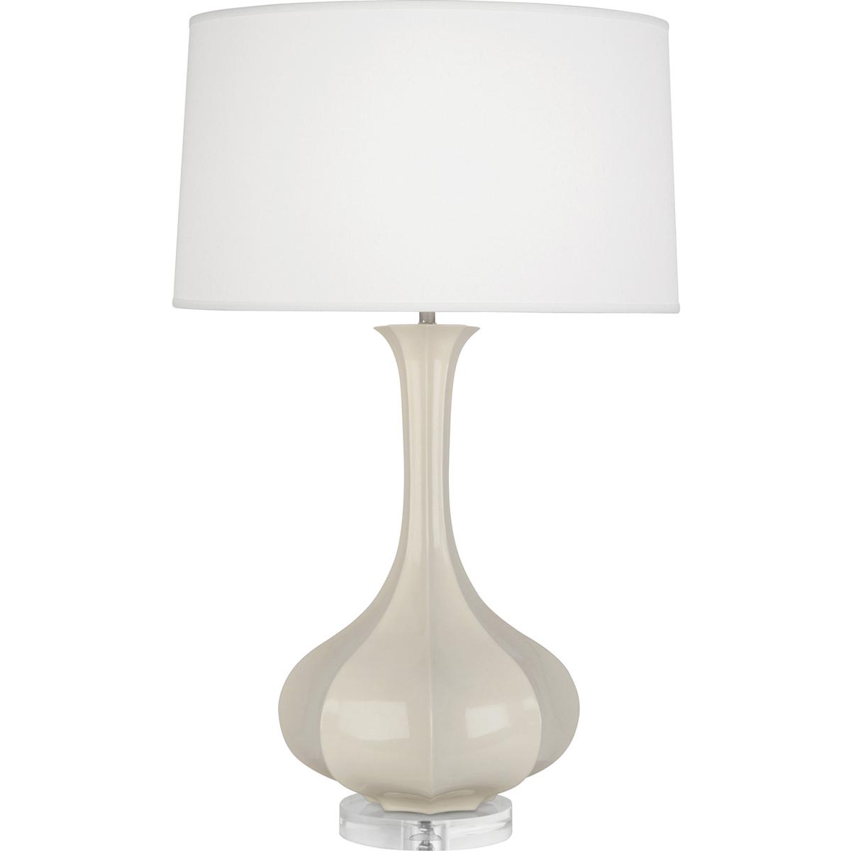 Robert Abbey BN996 Pike 32.75 inch 150 watt Bone Table Lamp Portable Light in Lucite