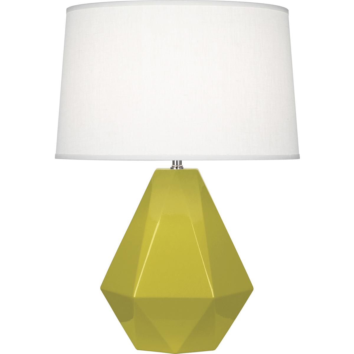 Robert Abbey CI930 Delta 22.5 inch 150 watt Citron Table Lamp Portable Light