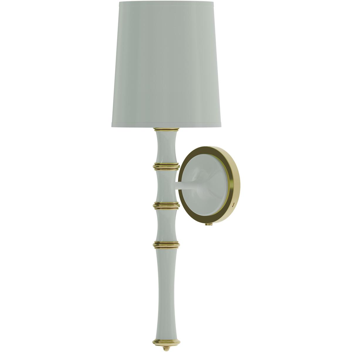 Robert Abbey CL87X Kane 1 Light 7 inch Celadon with Modern Brass Armed Wall Sconce Wall Light
