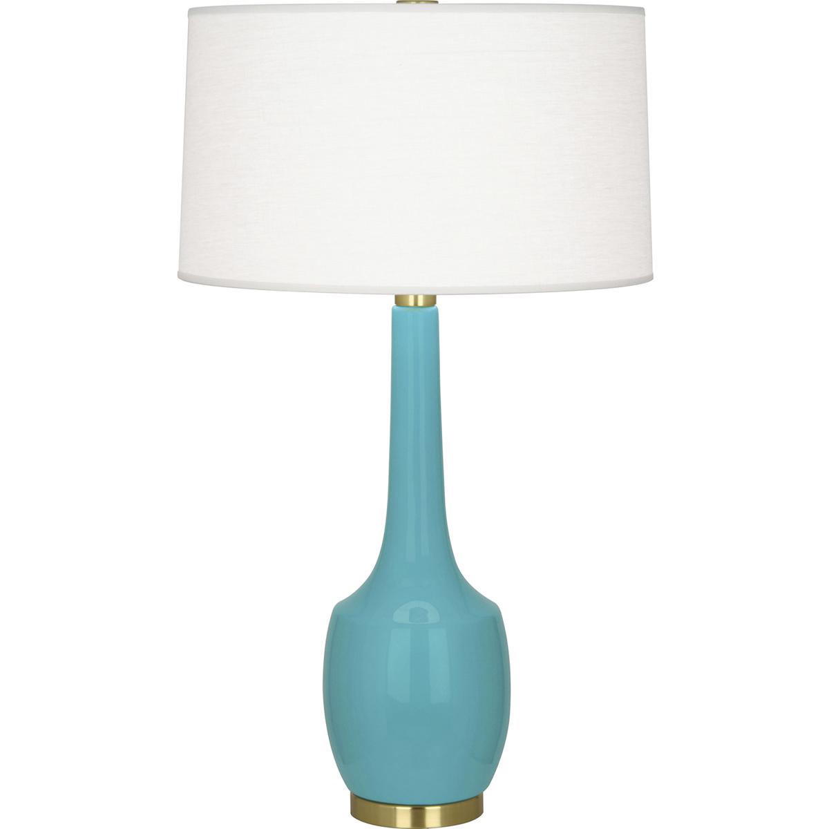 Robert Abbey EB701 Delilah 34.31 inch 150 watt Egg Blue Glazed Ceramic Table Lamp Portable Light