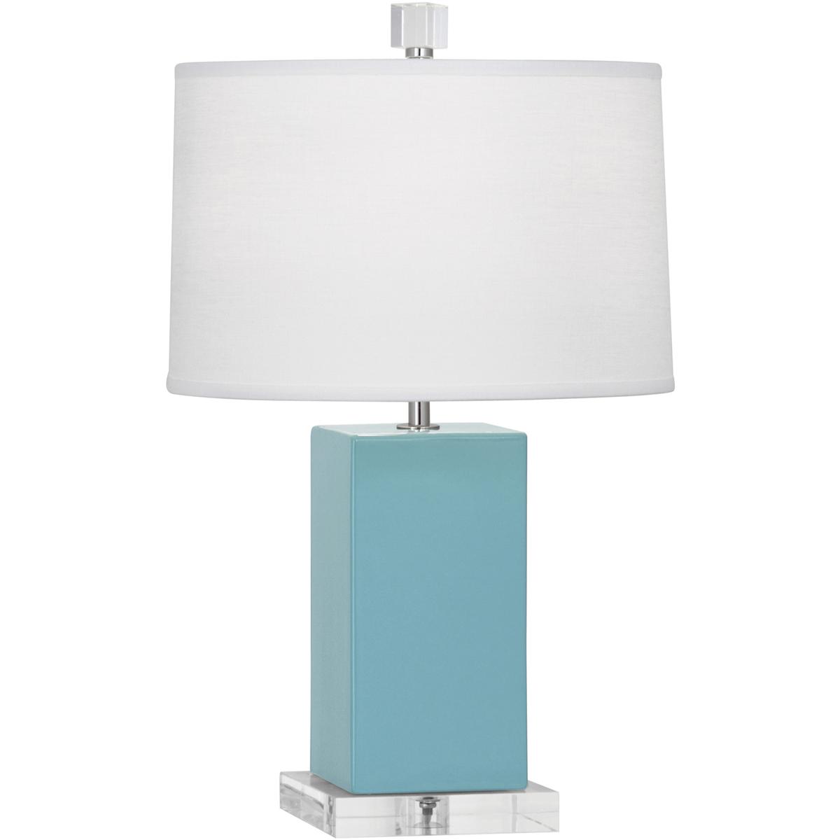 Robert Abbey EB990 Small Harvey 19.13 inch 60 watt Egg Blue Accent Lamp Portable Light