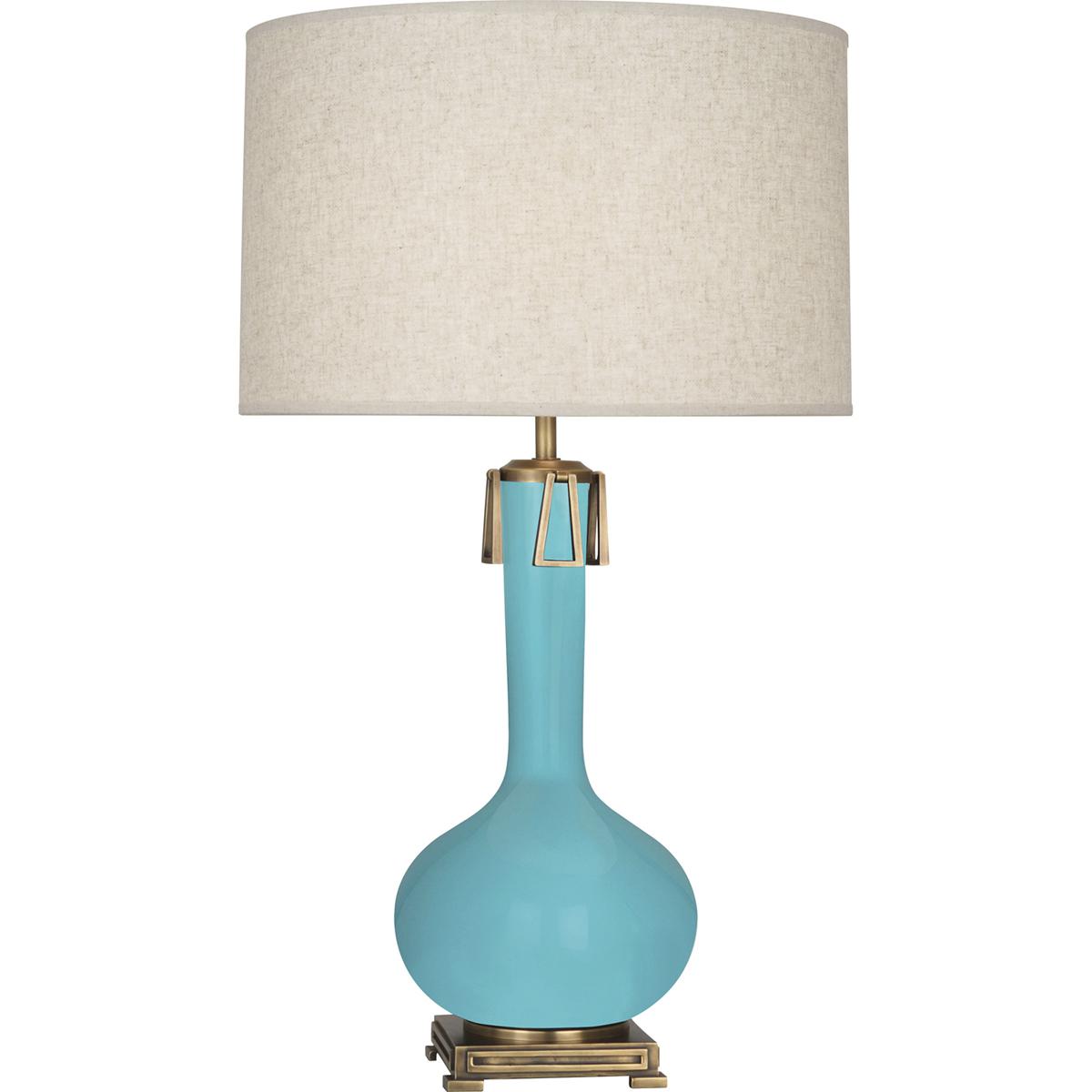 Lighting New York R-EB992 Robert Abbey Athena 31.63 inch 150.00 watt Egg Blue Table Lamp Portable Light EB992 - Open Box