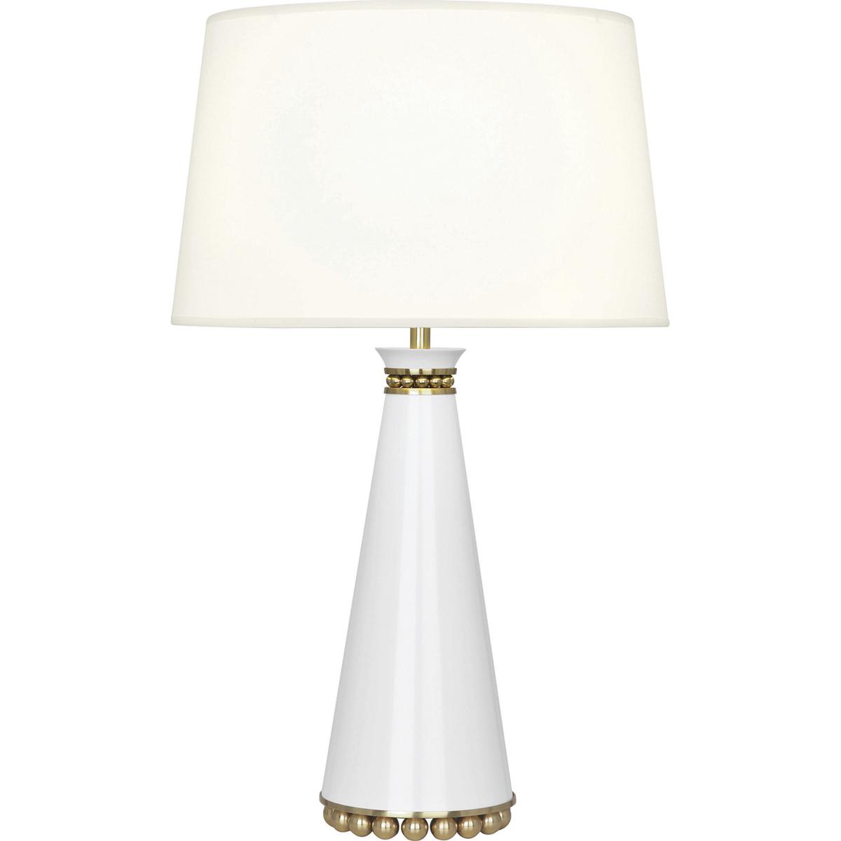 Lighting New York LY44X Robert Abbey Pearl 29.38 inch 150 watt Lily Table Lamp Portable Light in Modern Brass, Fondine LY44X - Open Box from Lighting New York