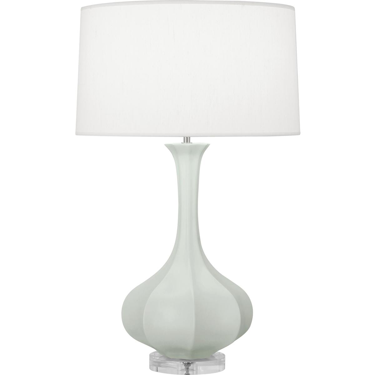 Robert Abbey MCL96 Pike 32.75 inch 150 watt Matte Celadon Table Lamp Portable Light in Lucite