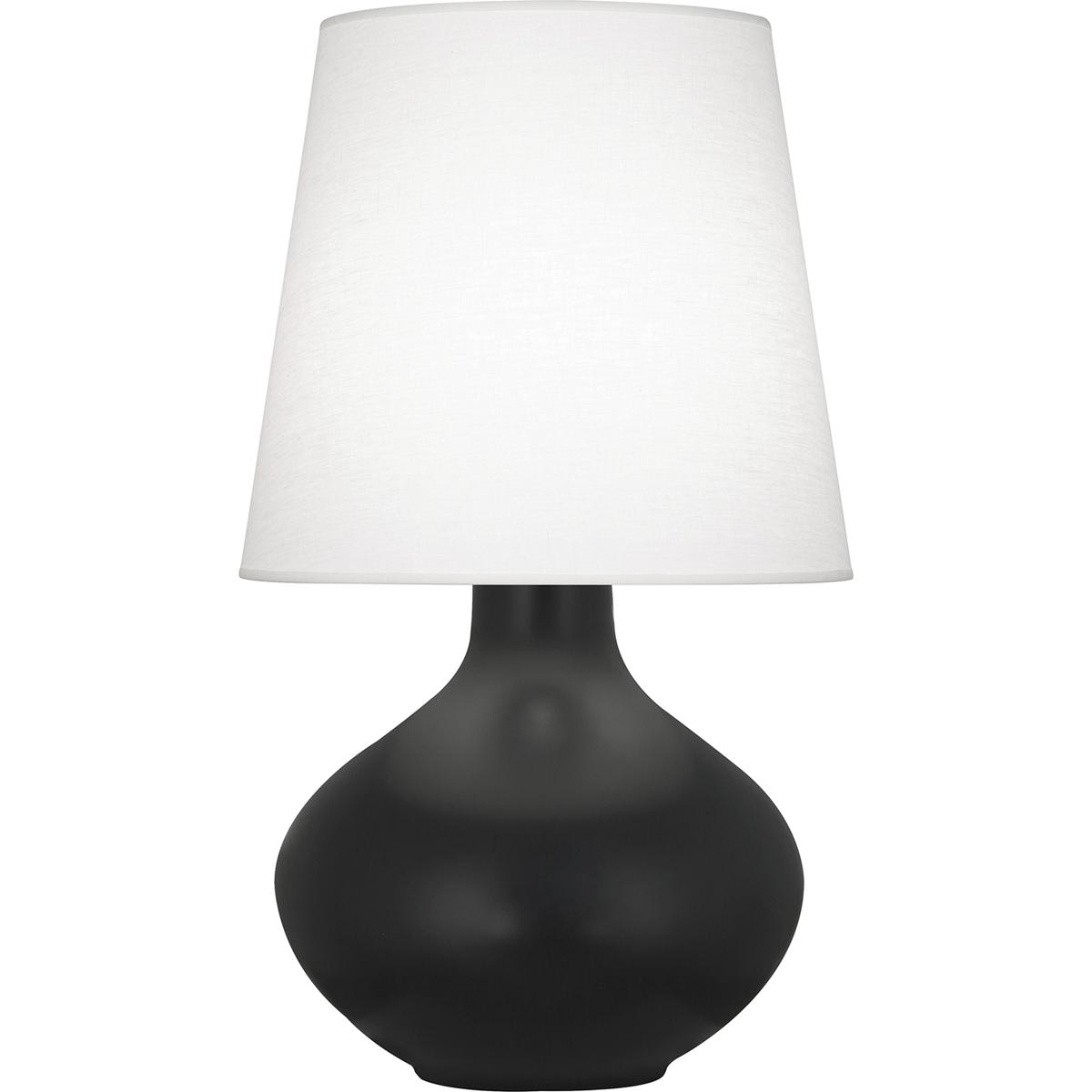 Robert Abbey MOS99 June 30.75 inch 150 watt Matte Obsidian Glaze Table Lamp Portable Light in Oyster Linen