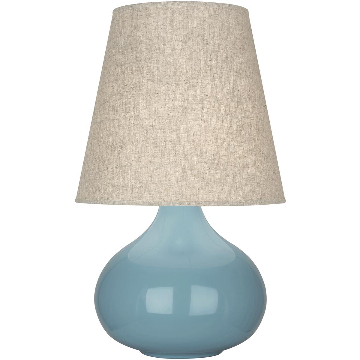 Robert Abbey OB91 Small June 23.5 inch 150 watt Steel Blue Accent Lamp Portable Light in Buff Linen