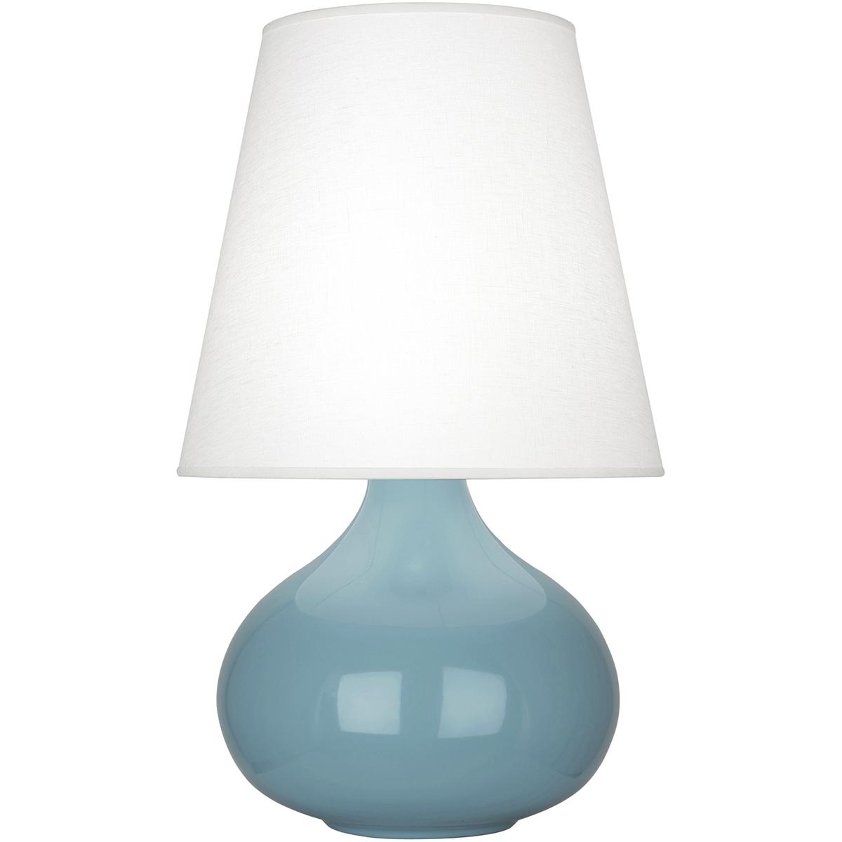 Robert Abbey OB93 Small June 235 inch 150 watt Steel Blue Accent Lamp Portable Light in Oyster Linen