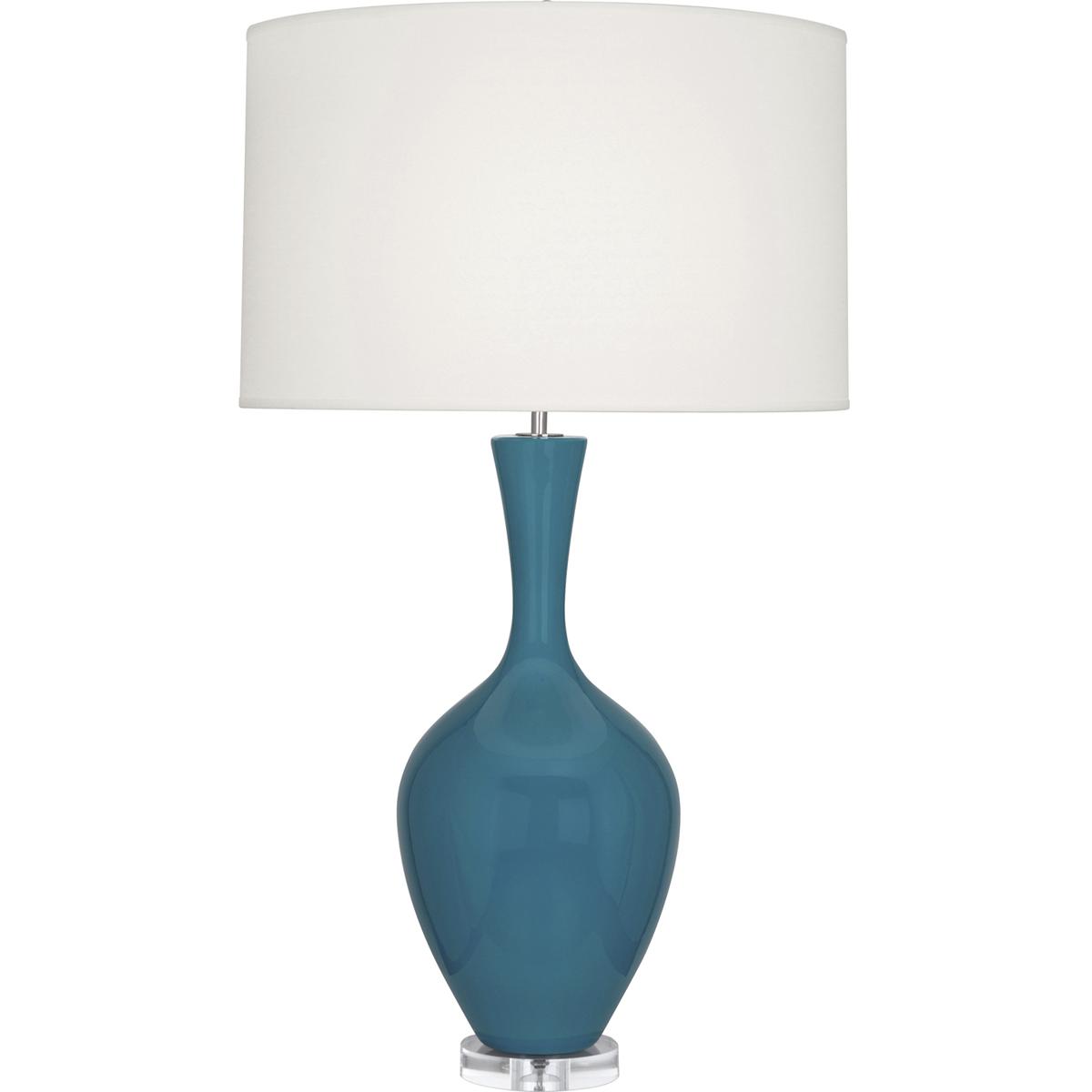 Robert Abbey PC980 Audrey 33.5 inch 150 watt Peacock Table Lamp Portable Light