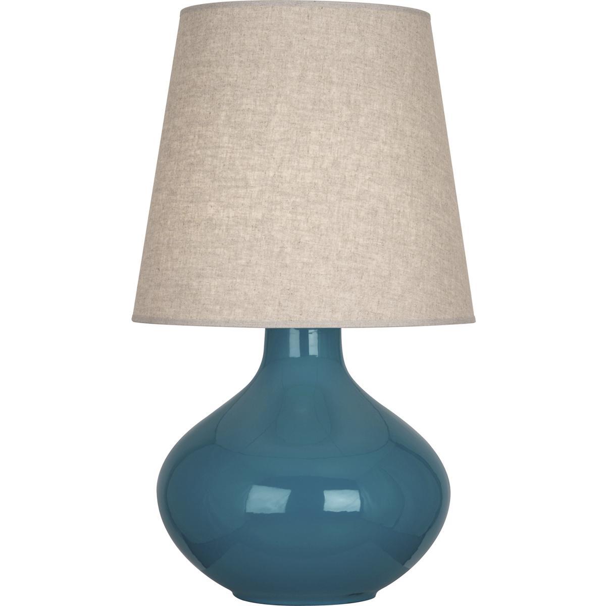 Robert Abbey PC991 June 30.75 inch 150 watt Peacock Table Lamp Portable Light in Buff Linen