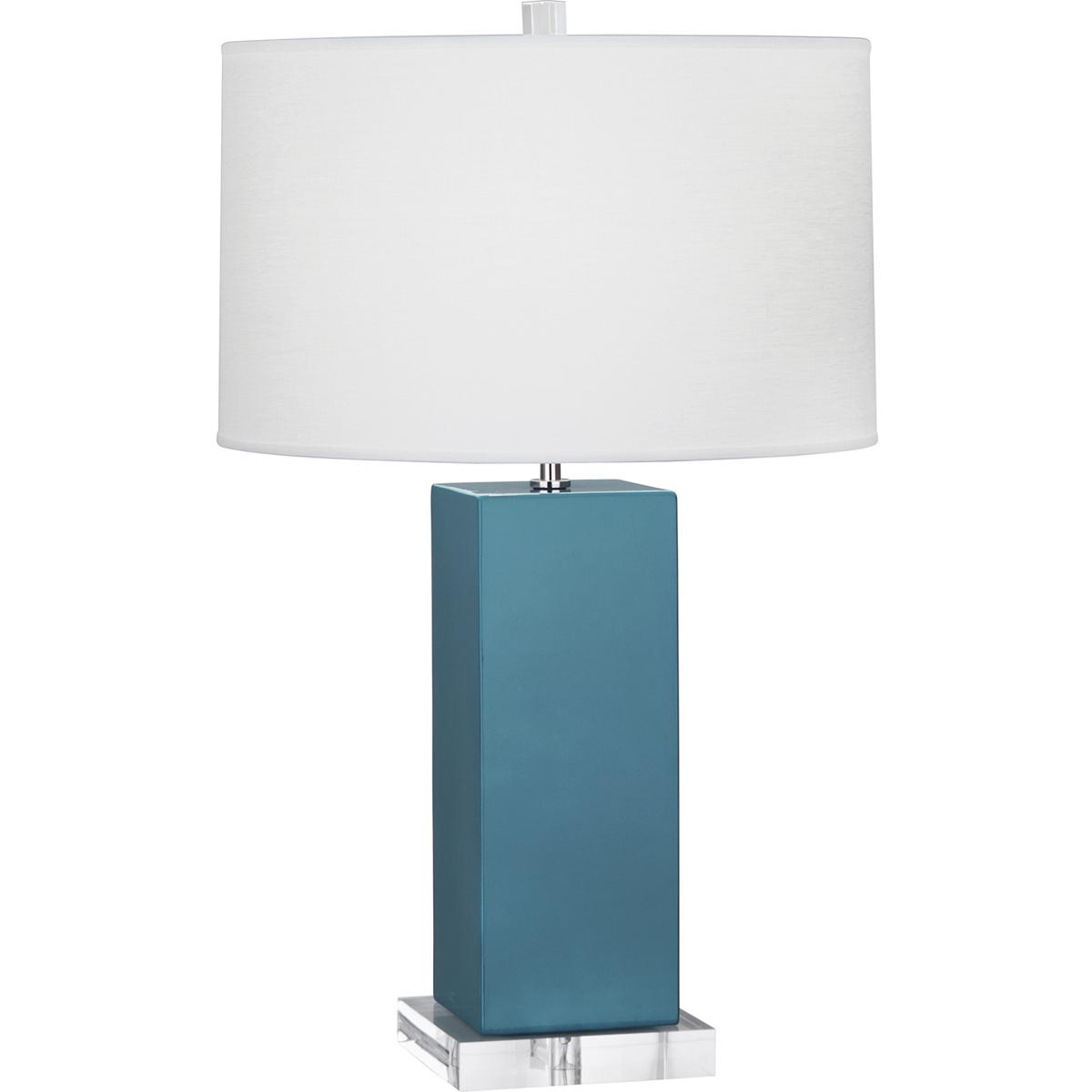 Robert Abbey PC995 Harvey 33 inch 150 watt Peacock Table Lamp Portable Light